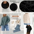 thumbnail image 6 of SUNBS Oversized Sweaters for Women Cable Knit Crewneck Pullover Casual Long Sleeve Top Fall Womens Clothes, 6 of 7