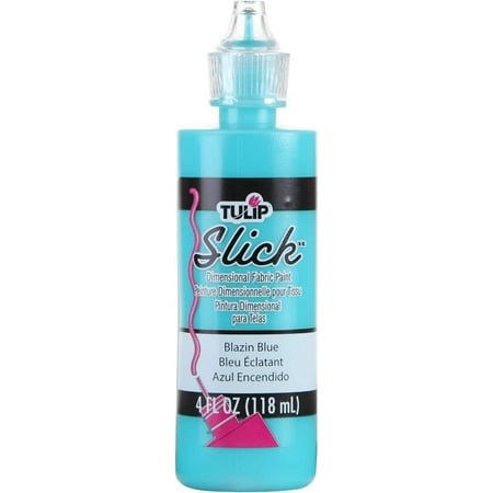 UPC: 0017754265265 | Tulip Slick Dimensional Fabric Paint 4oz-Blazin Blue