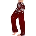 thumbnail image 1 of Puyaiuu Womens Flannel Pajama Pant with Drawstring - Winter Warm Buffalo Plaid Pajama Pant - Soft Fleece Pjs Bottom Casual Elastic Waist Lounge Pants Soft Sleep Bottoms Gift, 1 of 4