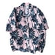 thumbnail image 1 of Sonducket Camisetas estampadas informales de manga corta para hombre, ropa holgada, camisas hawaianas, de gran tamaño, de un solo pecho, de Camisetas Rosa S, 1 of 5