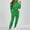 Green, variant on Women's Casual Outfit Sets Office Wear Autumn Solid Color Casual Pullover Round Neck Long Sleeved Hooded Sweatshirt Long Pants Set