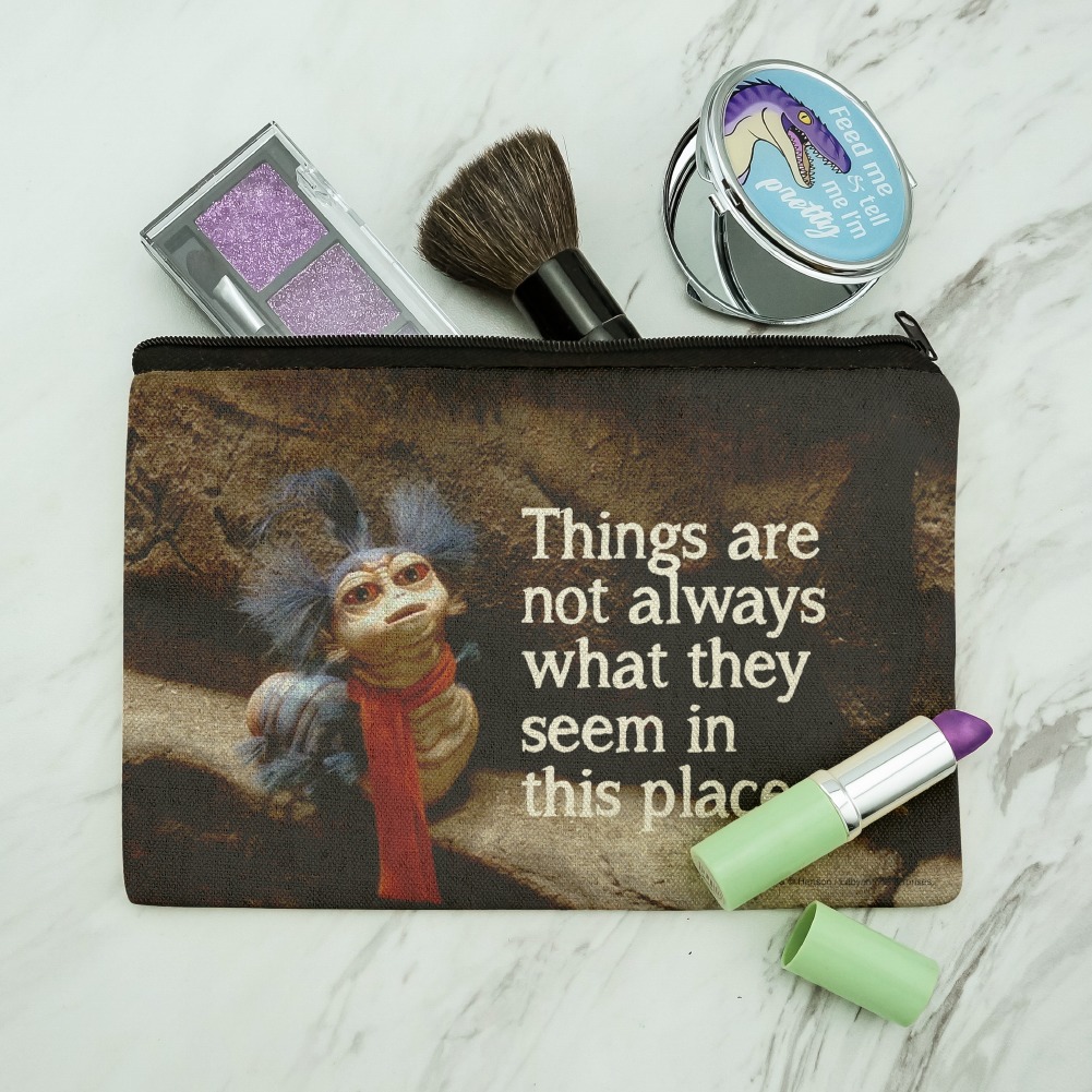 Make-up-Tasche Mit 'The Worm' Zitat – Wasserdichter Kosmetikorganizer, 23x17x5 Cm