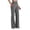 *2-Dark Gray, variant on Women's Button Down Yoga Pants,Straight Legs Trousers For Women,Ladies Bell Bottom Leggings with Pockets,Wine,Size S