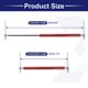 thumbnail image 4 of 1 Set 20inch 67lbs/300N Red Lift Supports Struts Shocks Gas Spring with Ball Stud Mounting Bracket Universal for RV Car Truck Boat, 4 of 7