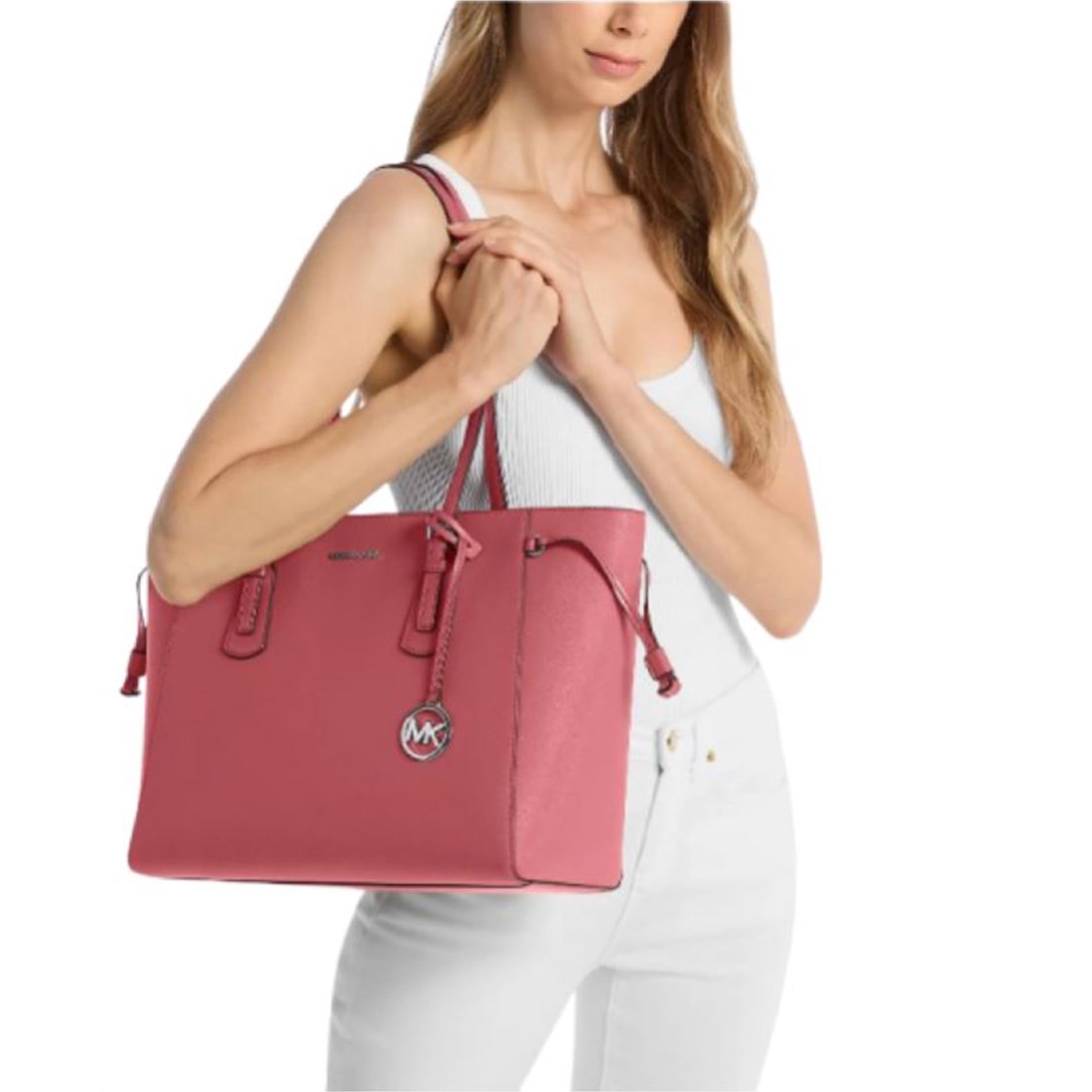 Michael Kors Outlet Voyager Large Saffiano Leather Tote Bag