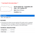 thumbnail image 2 of Oil Pan Gasket Set - Compatible with 2006 - 2011 Cadillac DTS 2007 2008 2009 2010, 2 of 2