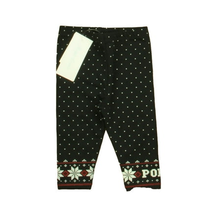 

Pre-owned Ralph Lauren Girls Black | White | Red Leggings size: 6 Months