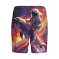 thumbnail image 7 of Daiia Astronaut Dolphin Mens Woven Stretch Pajama Short,Short Pajama Pants-Medium, 7 of 7