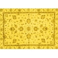 thumbnail image 1 of Ahgly Company Machine Washable Indoor Rectangle Oriental Yellow Traditional Area Rugs, 8' x 12', 1 of 4