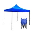 thumbnail image 1 of Carpa 3x3 m Jardimanía, Toldo Antisombra, Acero Reforzado y Lona Resistente, Portátil y Plegable azul, 1 of 5