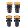 thumbnail image 1 of 4Pcs 22Mm Panel Hole Mount Led Light 28Mm Pilot Indicator Signal 220V Ac 4Pcs, 1 of 5