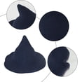 thumbnail image 3 of Gorra de Lana con Visera Ancha, Gorro de Punto de Pescador para Mujer para otoño Invierno, Gorro de con Estilo para Navidad y Halloween, 3 of 8