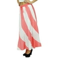 thumbnail image 4 of Bimba Long A-Line Maxi Spiral Summer Skirt Cotton With Back Elastic & Side Zip, 4 of 6