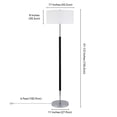 thumbnail image 5 of Evelyn&Zoe Contemporary Metal 2-Bulb Floor Lamp, 5 of 8