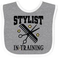 thumbnail image 3 of Inktastic Stylist in Training Girls Salon Girls Baby Bib, 3 of 4