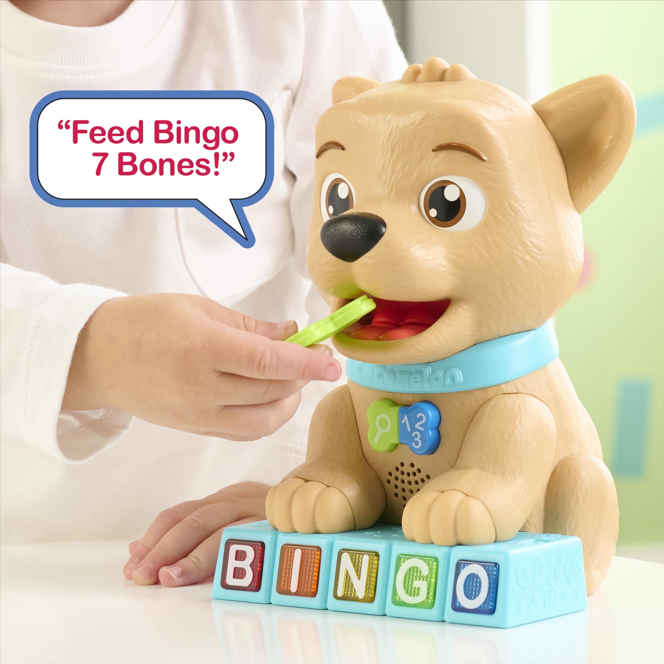 CoComelon Count & Learn Bingo, 11-Pieces, Music and Sounds, Kids Toys for Ages 18 Month