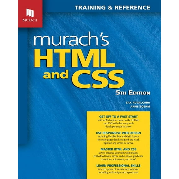 Murach's HTML and CSS (5th Edition), (Paperback)