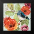 thumbnail image 2 of Pinto, Patricia 12x12 Black Modern Framed Museum Art Print Titled - Beautiful Bird II (Love), 2 of 5