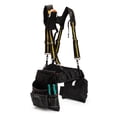 thumbnail image 2 of Heavy Work Tool Belt Suspenders Nail Pocket Set Adjustable Lumbar Support Multi Function Tooling Braces for Carpenter Electricia ,Adjustable, 2 of 5