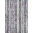 thumbnail image 2 of Addison Rugs Mayfield Premium Machine Washable Transitional Stripes Lavender Rectangle Rug, 2'6" x 3'10", 2 of 7