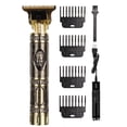thumbnail image 1 of Cortadora de pelo eléctrica portátil para hombre, kit de aseo y corte de barba con batería de 800 mAh, 1 of 14