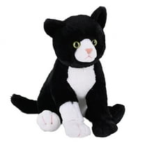 Wild Republic Cuddlekins Tuxedo Black White Cat, Plush Soft Stuffed Animal