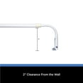 thumbnail image 5 of Mainstays 2" Clearance Basic Metal Wrap Around Adjustable Curtain Rod, 28-46" Adjustable Length, White Finish, 5 of 8