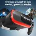 thumbnail image 6 of Atlasonix VR Headset with Remote Control | Virtual Reality Goggles for iPhone & Android | HD | 3D Glasses for Gaming and Movies | Comfortable and Adjustable VR Box | Red, 6 of 8