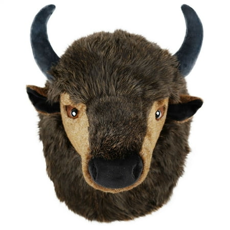 Brillo the Bison | 15 Inch Stuffed Animal Plush Buffalo Head Wall Mount Bust | By TigerHart Toys price history on PriceWatchPro
