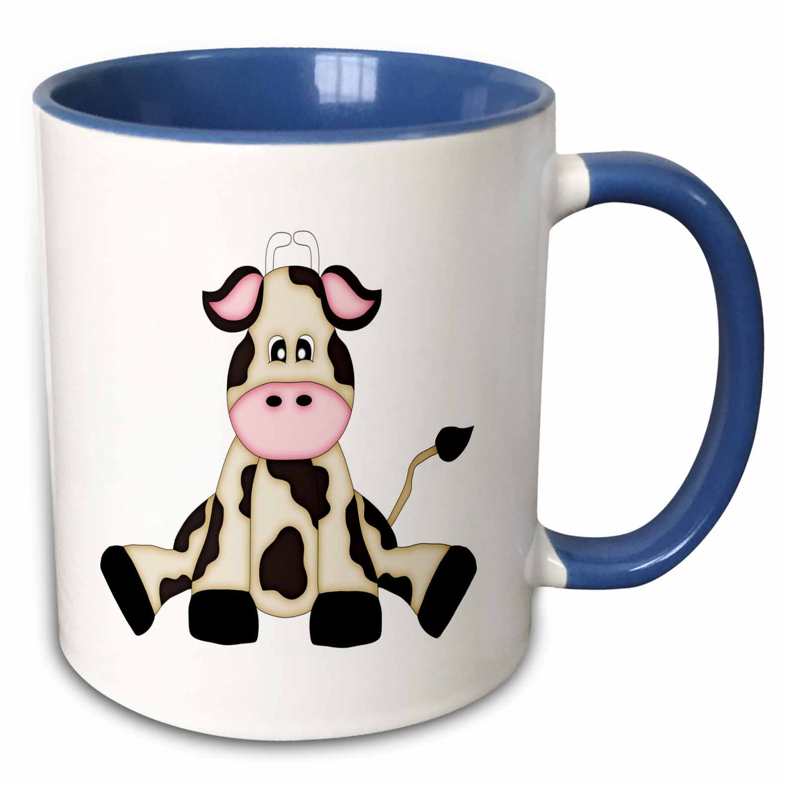Donkey Image 2 Tone Mug with Black Handle /& Inner