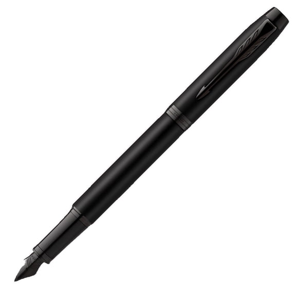 Parker IM Metallic Black Fountain Pen - Fine