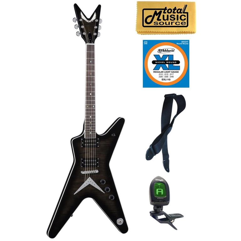 Dean ML 79 TBK PACK Solid-Body Electric Guitar, Trans Black