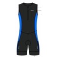 thumbnail image 1 of Qualidyne Traje de Triatlón sin Mangas para Hombre, Traje de una Pieza Acolchado para Nadar, Andar en Bicicleta y Correr con 2 Bolsillos de Malla, 1 of 7