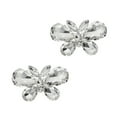 thumbnail image 2 of 1 Pair of Rhinestone Shoe Buckles Exquisite Trendy Shoe Decorations (Silver), 2 of 9
