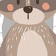 thumbnail image 4 of Oso zorro conejo pintura al óleo dibujos animados animales del bosque sin marco lienzo arte HD impreso carteles al óleo imágenes de dibujo Eigraketly JJ17289-08, 4 of 4