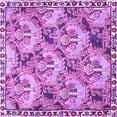 thumbnail image 1 of Ahgly Company Indoor Square Animal Purple Traditional Area Rugs, 6' Square, 1 of 4