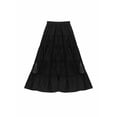 thumbnail image 2 of Forever 21 Tiered Lace Maxi Skirt, Color-Black, Size-L, 2 of 5