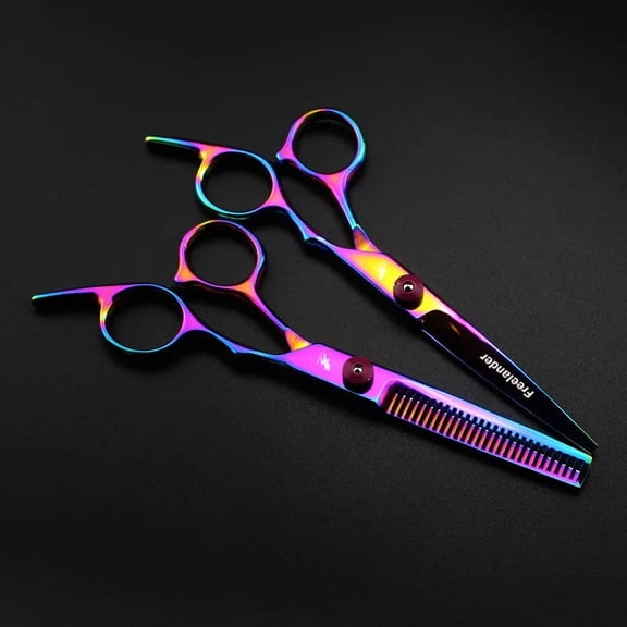purple Tooth clipper  Professional 6 inch Hair Scissors Thinning Barber Cutting Hair Shears Scissor Tools Hairdressing Scissors
