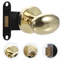 UPOUART Single Sided Deadbolt Door Handle with Deadbolt Lock Set, 2.6x2.5in, Entry Hardware