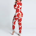 thumbnail image 4 of Pijama en forma de corazón para Mujer, ropa de dormir con solapa y botones, pelele para el Día de San Valentín, 4 of 4