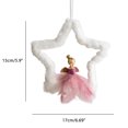 thumbnail image 4 of Felpa De Estrella De Cinco Puntas Redondo Creativo De Navidad Para La Decoración Colgante Del Hogar De La Mesa De La Ventana Del Árbol De Navidad matsuzay HA043615-02, 4 of 5