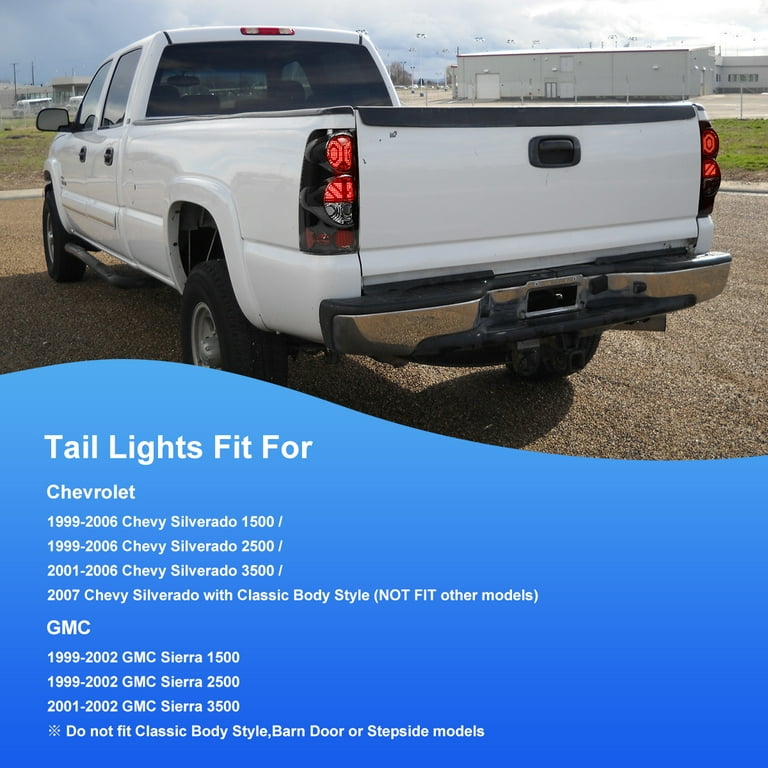 2002 chevy silverado 1500 on sale tail lights
