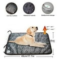 thumbnail image 5 of OhhGo Pet Heating Pad Mat, Electric Heating Pad for Dogs and Cats, Adjustable Heated Cat Bed Waterproof Smart Thermostat Switch, Puppy Whelping Warm Pads Blanket, Gray, 18x18 in, 5 of 11