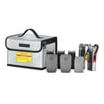 thumbnail image 1 of Bolsa De Seguridad Para Batería Ignífuga Bolsa De Almacenamiento De Batería Con Puerto De Carga Bolsa A Prueba De Explosiones De Alta Capacidad Para Batería De Dron Batería De Modelo De Coche Yuarrent HA036664-00, 1 of 6