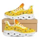 thumbnail image 1 of Zapatillas de plataforma con estampado de abeja amarillas para mujer, zapatos de malla ligera, calzado informal para exteriores, zapatos planos, 1 of 6