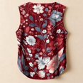 thumbnail image 4 of Loose Tank Tops for Women Sleeveless Button Up V Neck Vest Top Cotton Linen Blouses Basic Shirt Summer Clothes for Daily Beach Vacation, 4 of 5