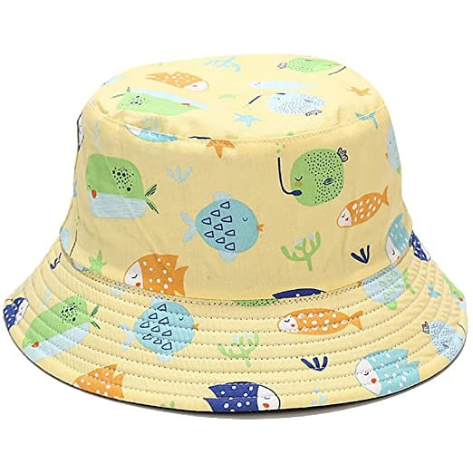Sombreros de cubo impresos de ballena de tiburón azul de verano para hombres mujeres sombrero de playa de sombrero solar de ala ancha (10 #) oso de fresa Electrónica