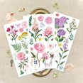 thumbnail image 4 of 3Sheets 3Styles PVC Waterproof Decorative Stickers Self Adhesive Decals for Furniture Decoration Flower Pattern, 4 of 7