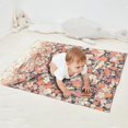 thumbnail image 2 of Pioneer Flower Blanket,Comfortable Soft Flannel Throw Blanket,All Season,Warm Lightweight Blankets for Sofa Bed Couch Living Room Chair,30"x40"(80x100cm), 2 of 4
