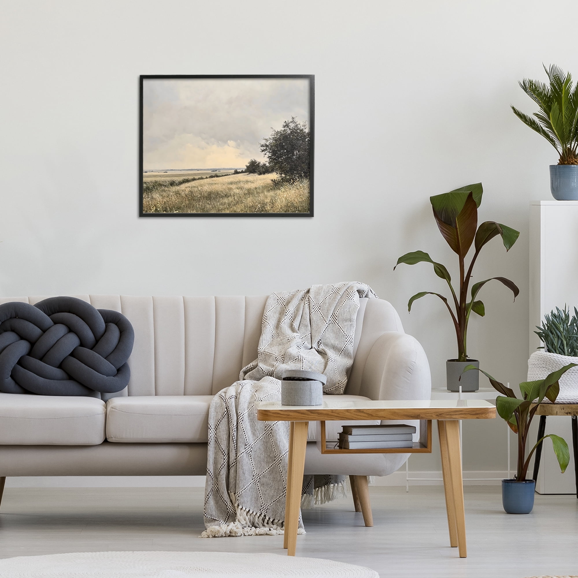 Stupell Industries Rustic Countryside Hill Landscape Black Framed Giclee Art, design by Franklyn Gregory